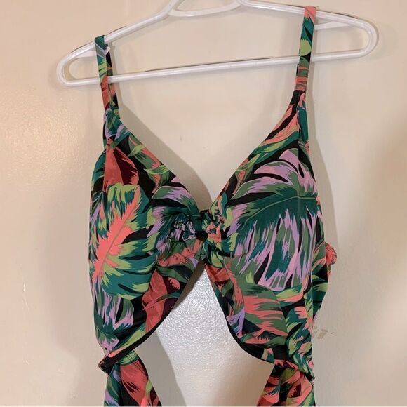 Time and Tru Swimsuit Monokini Jewel Tones Sz 3X 24W-26W NWT Gorgeous - Picture 5 of 8